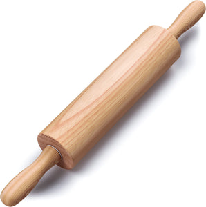 Vilitkin 17.6 inch Wooden Rolling Pin for Baking - Long Dough Roller for All Baking Needs